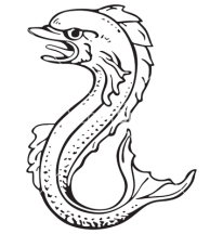 heraldic dolphin No2